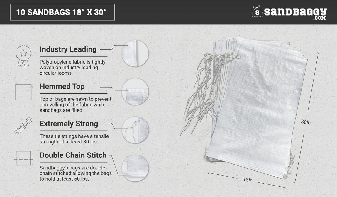 Sandbags For Canopy Tent KOHAND 50 Pack 18x30 Inch Empty Sand Bags ...