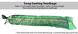 Sandbaggy 11" x 48" tube sandbags are long-lasting sandbags. UV Resistant, they last 1-2 years under direct sunlight and last 2-3 times longer than standard polypropylene sandbags.
