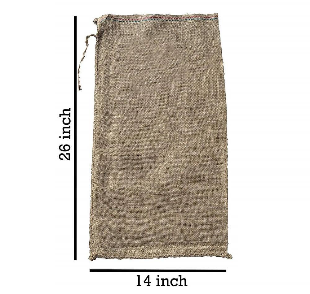 14" x 26" burlap bags dimensions