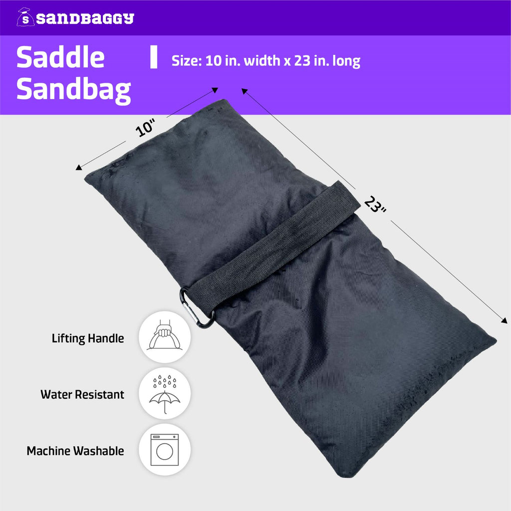 Nylon Saddle Sandbags are heavy duty and water resistant