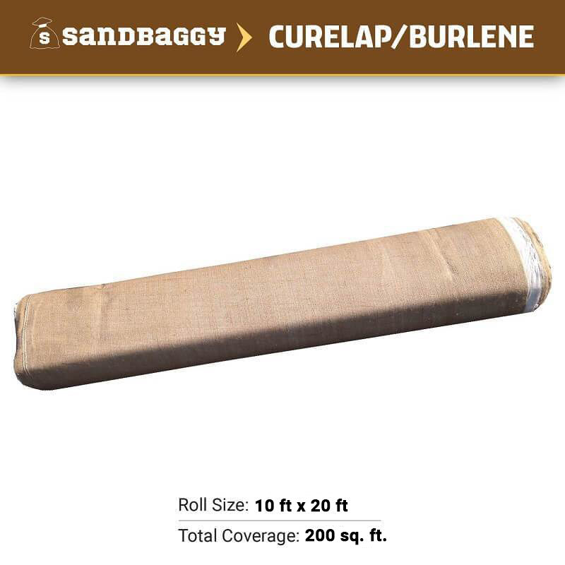 Burlap Concrete Curing Blankets - Curelap - Burlene - 10 ft Width