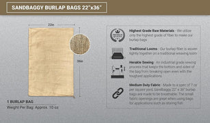 large heavy duty burlap bags