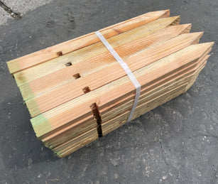 50 erosion control wood stakes bundle