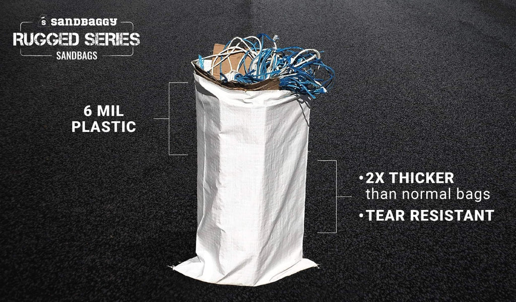 Heavy Duty Large Sandbags 6 Mil Thick 100 lb weight capacity