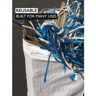31x45 Thick 6-Mil Contractor Bags are reusable and built for many uses such as a demolition trash bag for heavy objects, like tiles and bricks.