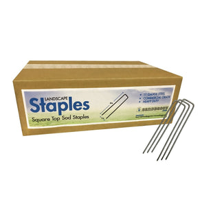6-inch Standard Landscape Fabric Garden Staples (Trusted by Farmers and Contractors Across USA) - 11 Gauge