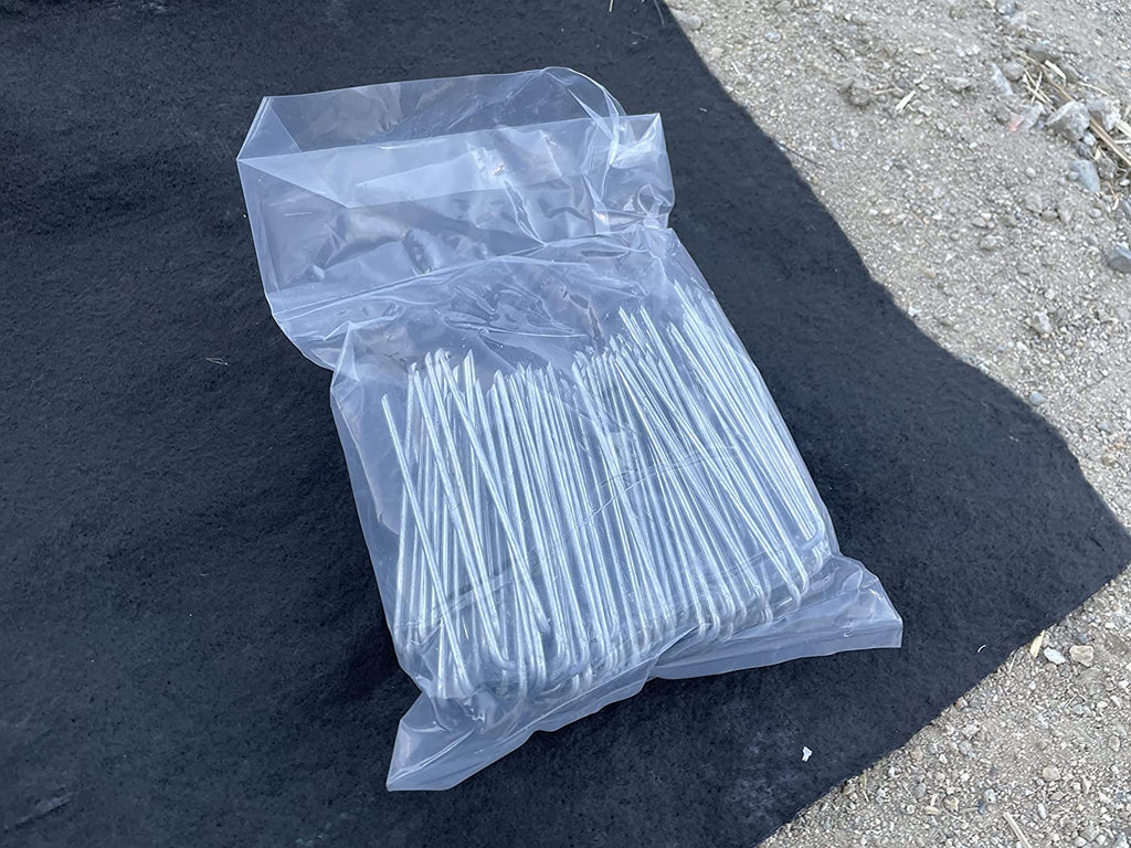 100 Pack of Rust Resistant Steel Landscape Fabric Staples