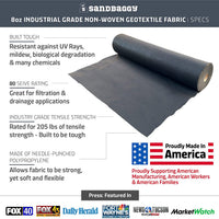 8 oz non woven geotextile pond liner underlayment fabric specifications