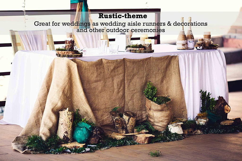 Rustic theme: Great for weddings as wedding aisle runners and decorations and for other outdoor ceremonies