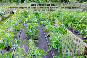 9" long ground stakes effectively hold down drip irrigation tubing in your garden.