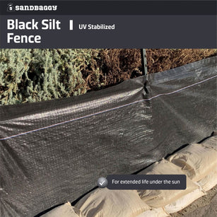uv stabilized black silt fence
