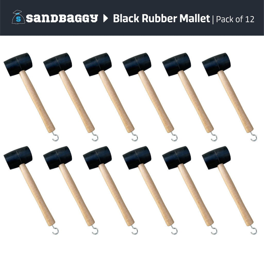 12 pack of Black Rubber Mallets for sale at $5.80 each