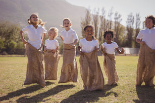 burlap bags for potato sack races