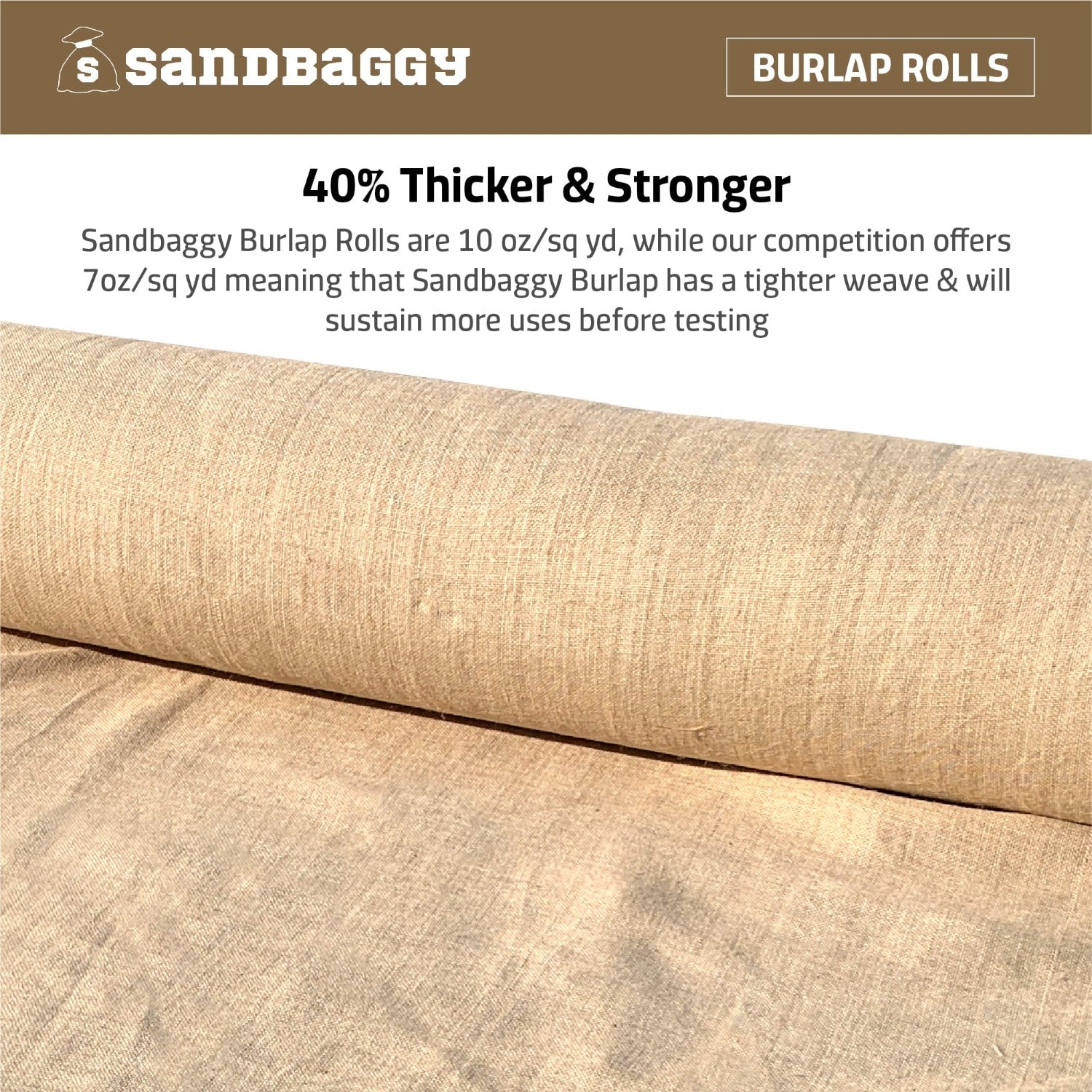 Burlap Fabric roll | 40 Wide x 75 feet long-roll |Great for Garden raised  bed liners,Edging,Erosion control,Weed Barrier, Aisle runner plant cover