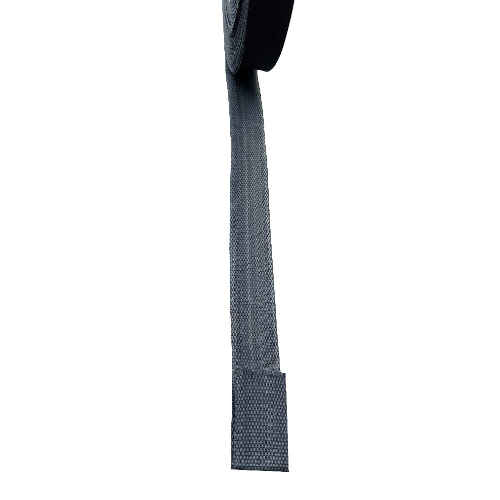 1" wide black nylon webbing straps