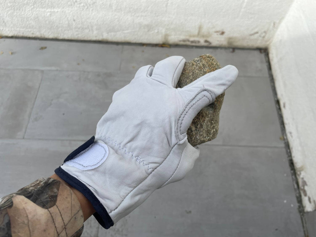 comfortable, soft, and flexible leather work gloves
