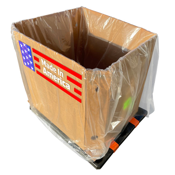 Sandbaggy Gaylord & Tote Bin Liners | Made in USA | Liners Fits Boxes Up to 55