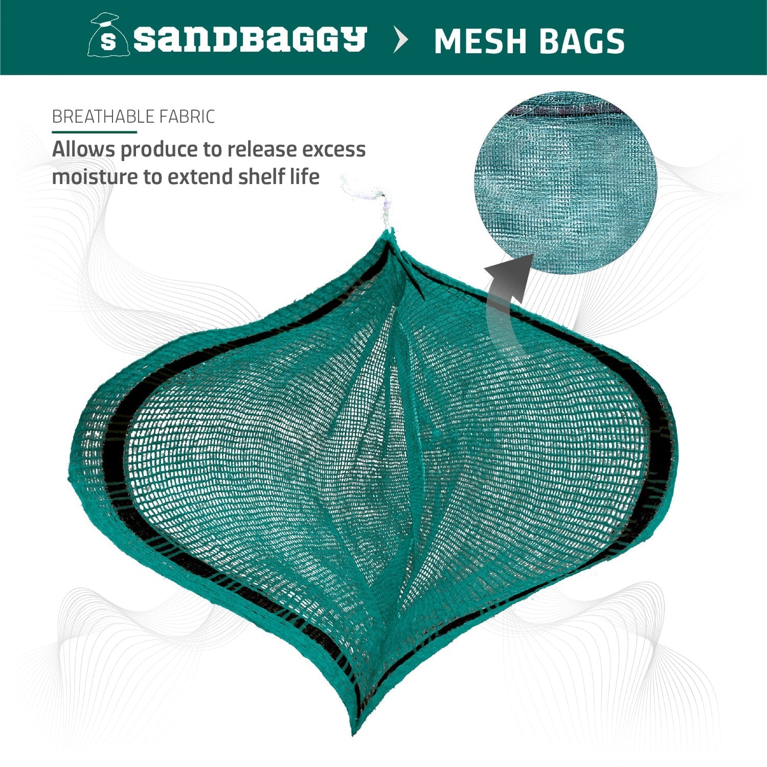 custom logo printed fishing net bag Custom Printed Mesh Produce Bags (50 lb.) - Reusable