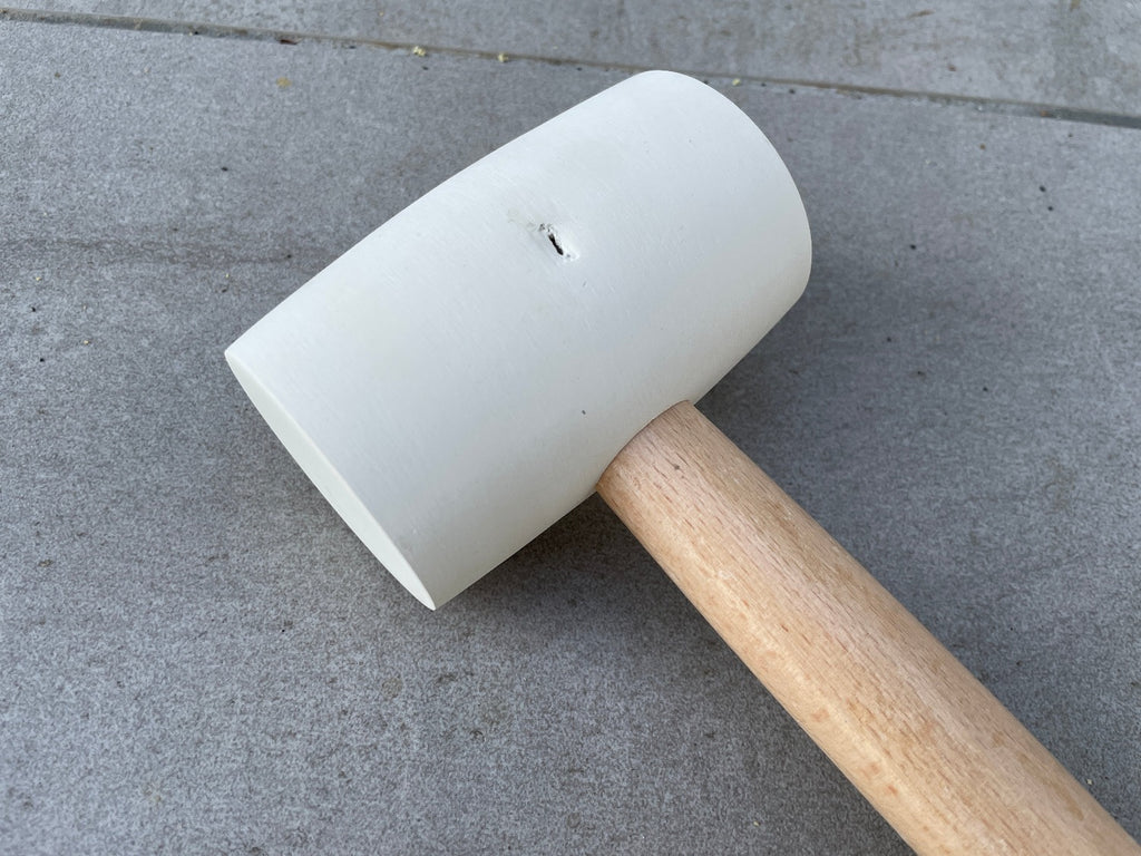 rubber mallet with white head 2" x 3"