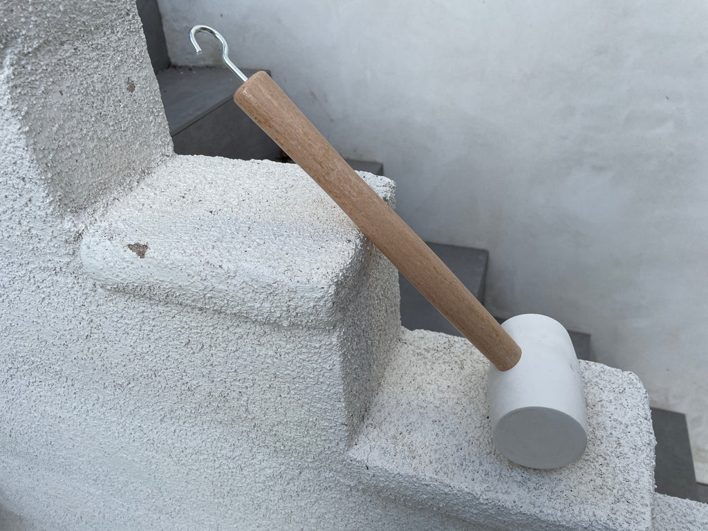 white rubber mallet for construction