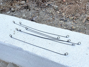 12" Steel rebar wire ties with easy to tie double loop ends