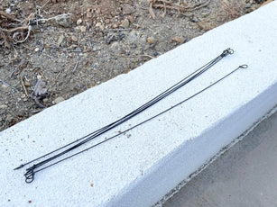 18" Steel rebar wire ties with easy to tie double loop ends