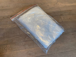 Clear Poly Bags | Two Sizes - 9" x 12" & 10" x 10" | Industrial Grade Polyethylene Film | Food Grade Plastic Compliant with FDA & USDA | 100% Recyclable