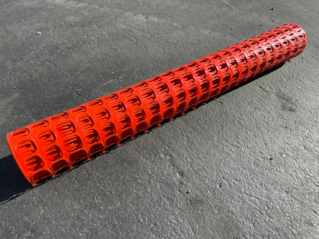ESA Orange Safety Fence | 4 ft by 100 feet | 17 lb Roll | Meets DOT Standards | 225 lbs Tensile Strength
