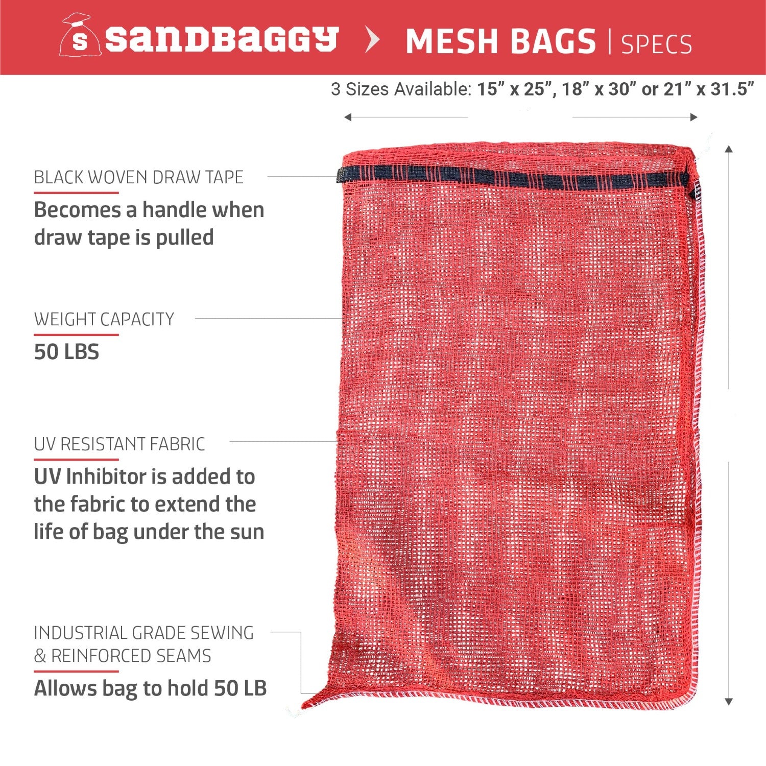 Commercial Quality Mesh Laundry Bag, Laundry Bags & Carts
