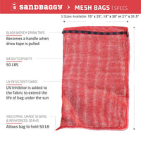 mesh onion potato bags holds up to 50 lbs
