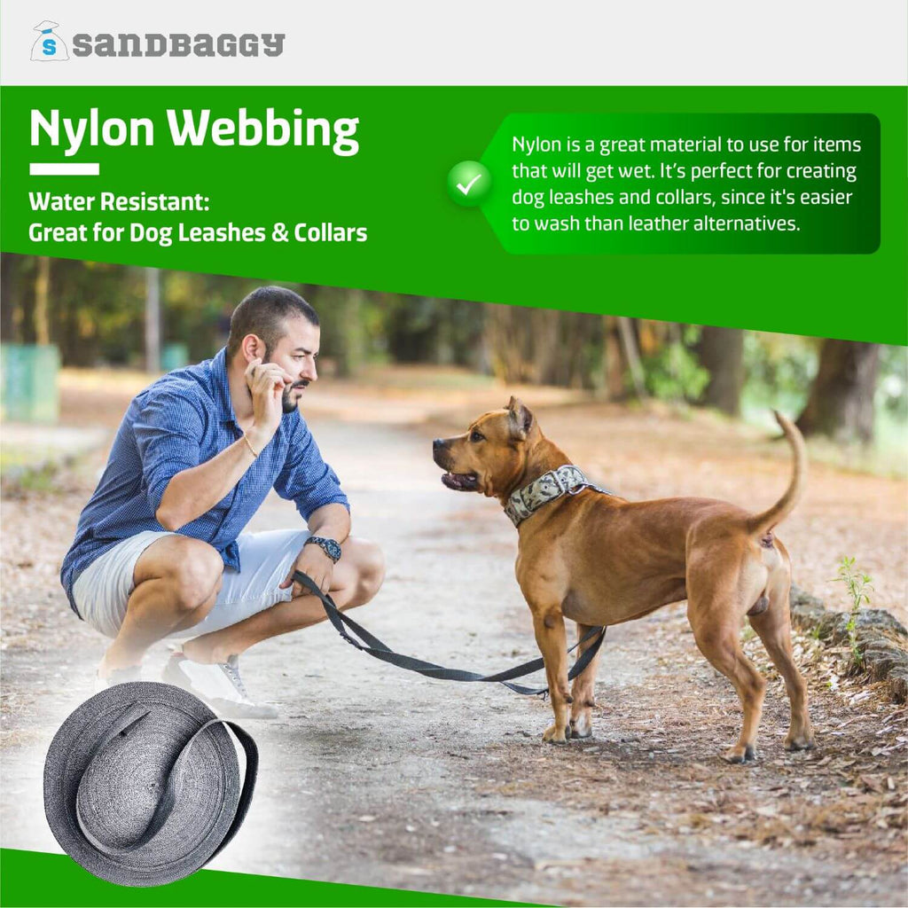 water resistant nylon webbing for dog leash