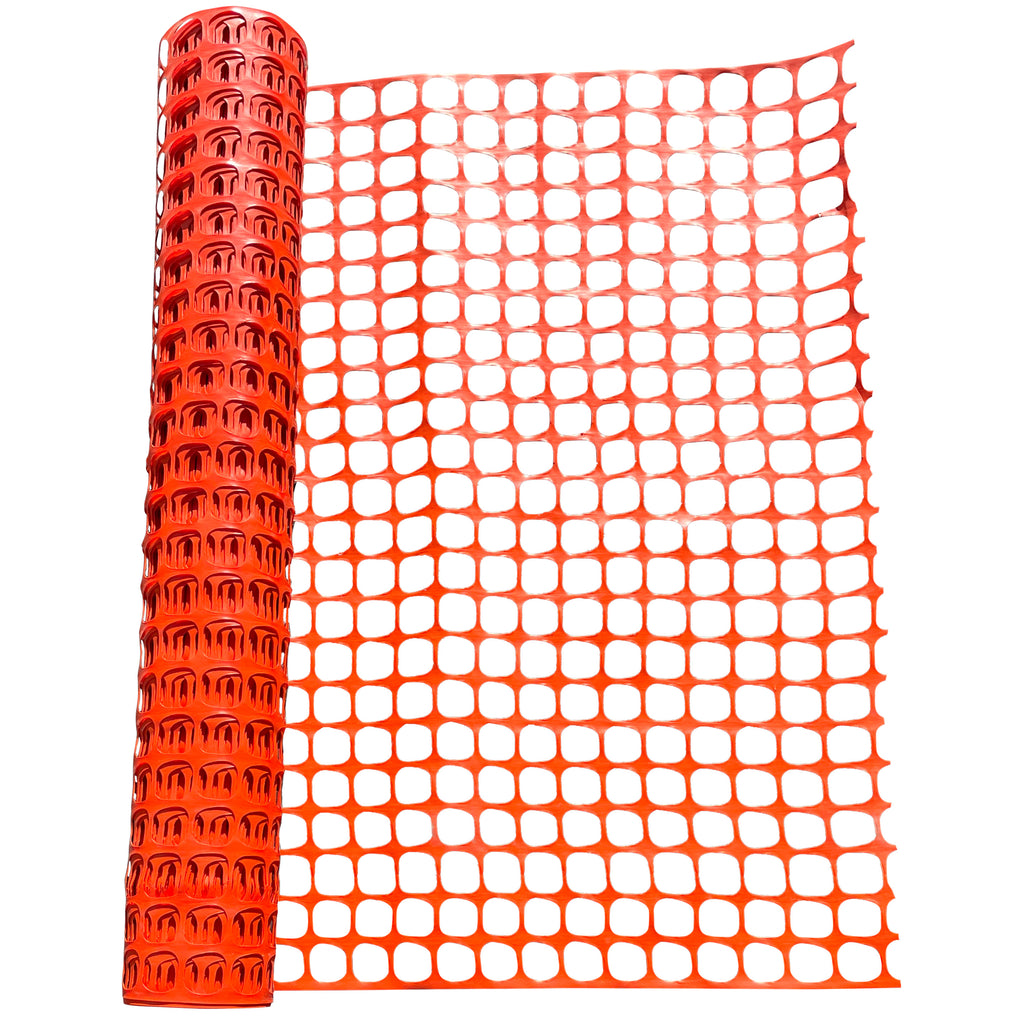 orange construction fence