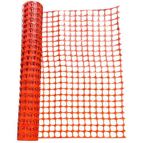orange construction fence