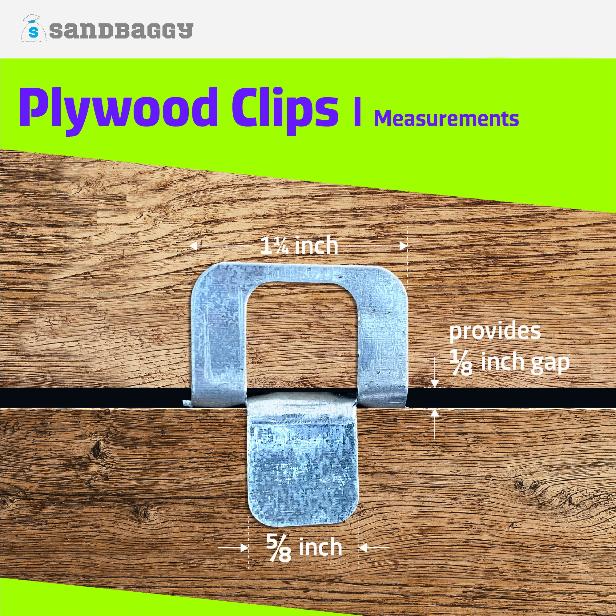 Plywood H Clips For Roofing - Panel Sheathing - Sandbaggy