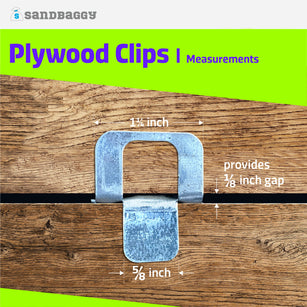 Plywood H Clips For Roofing - Panel Edge Sheathing - Sizes: 7/16, 15/32, 1/2 inch