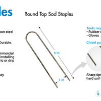 heavy duty 11 gauge drip irrigation stakes are easy to use and install