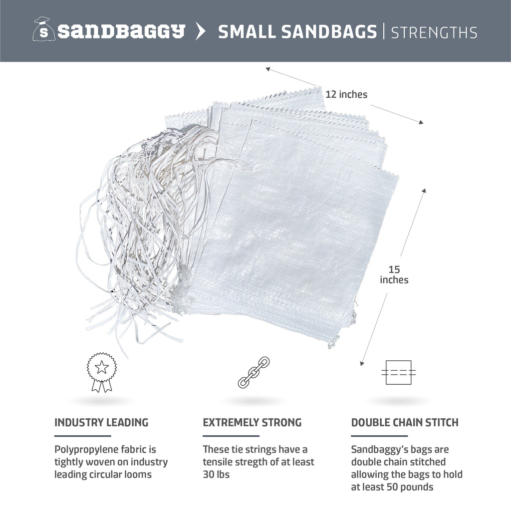 polypropylene empty sandbags specifications