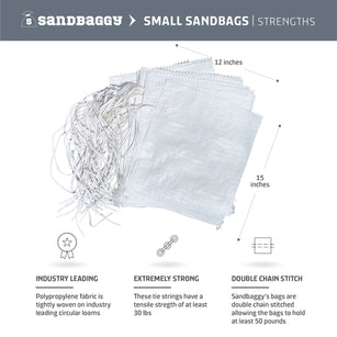 polypropylene empty sandbags specifications