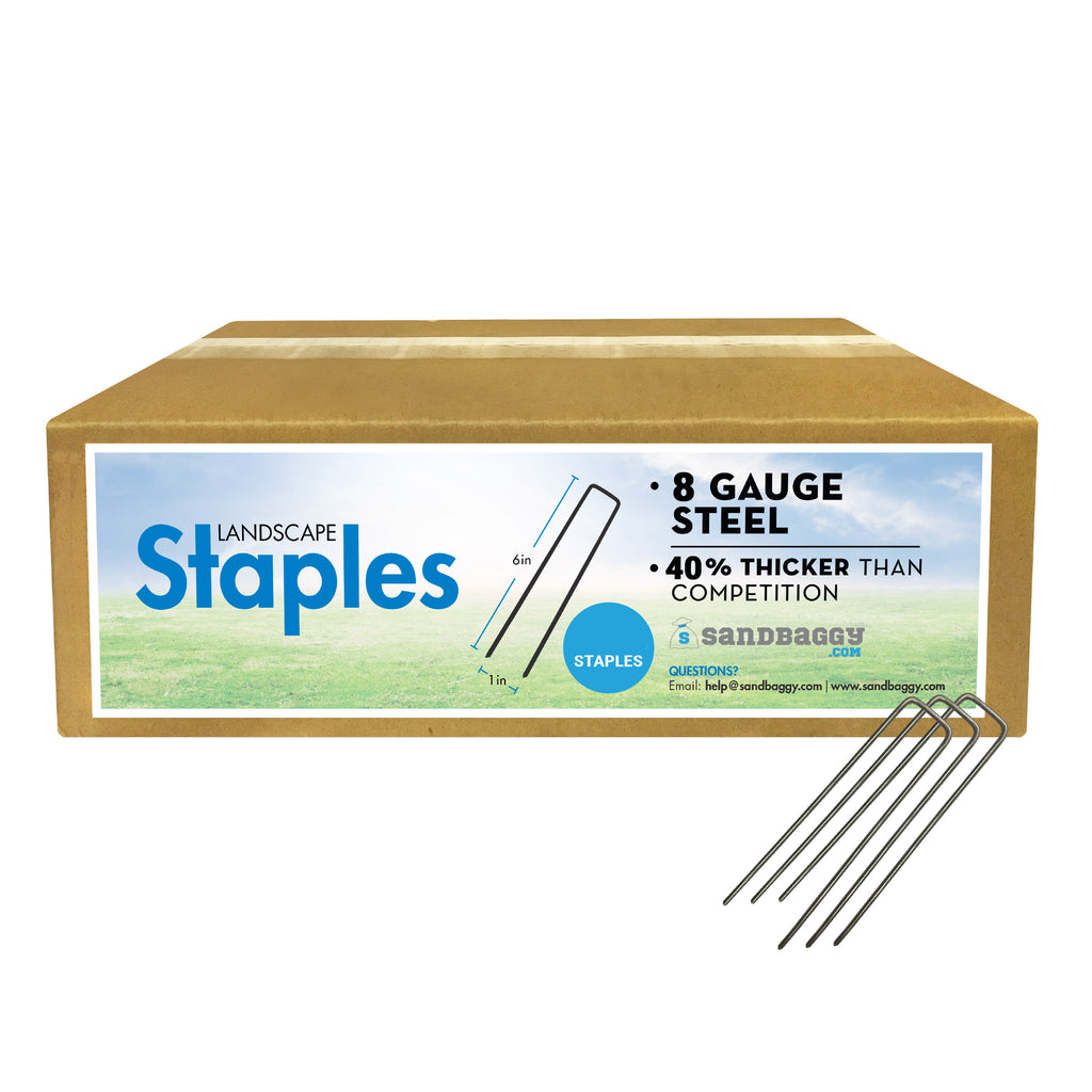 heavy duty landscape staples made from 8 gauge steel