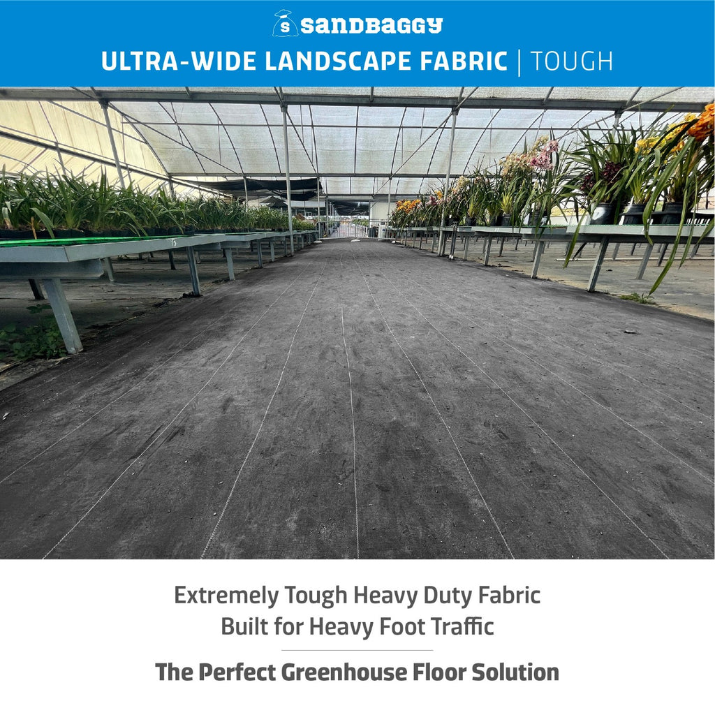 10 ft heavy duty landscape fabric for greenhouse floors