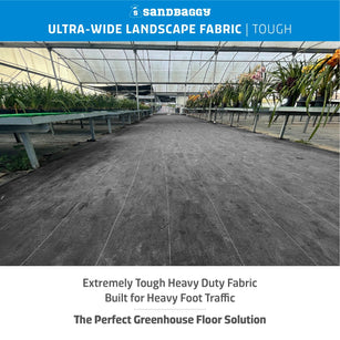 15 ft ultra wide landscape fabric for greenhouse floors