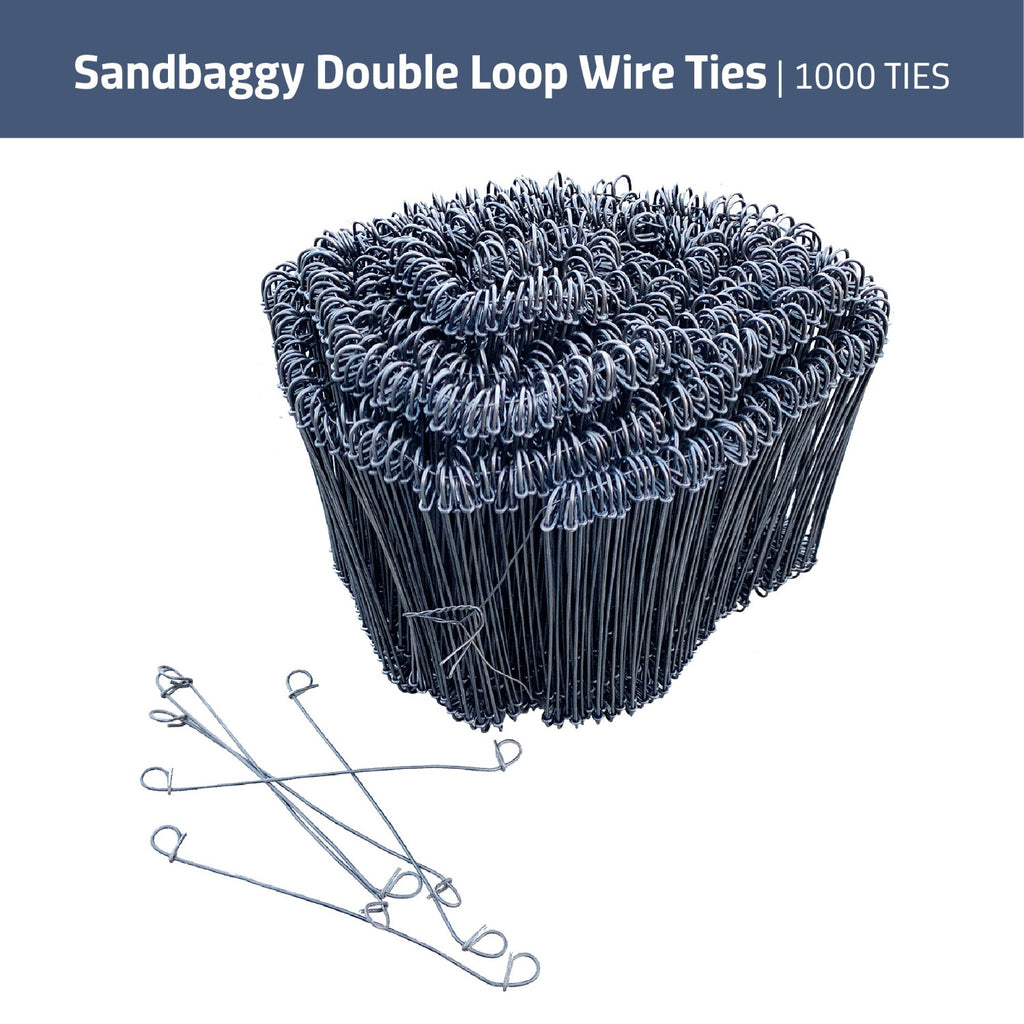 1000 qty double loop wire ties for sale