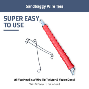 easy to use double loop ties installed with a wire tying tool