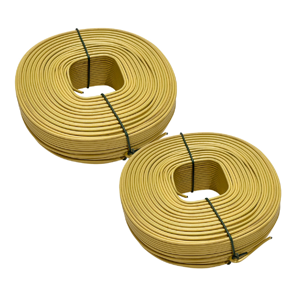 Sandbaggy PVC Coated Rebar Tie Wire Roll 16 Gauge | Yellow Rust-Proof | Works With Plastic Epoxy Rebar | Approx. 300 ft Roll, 3 lbs