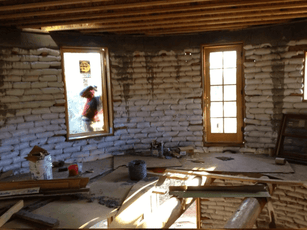 Earthbag Home Interior