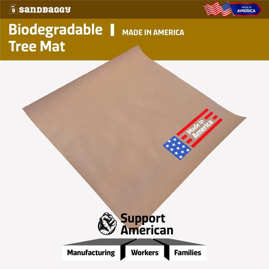 American made biodegradable tree mats