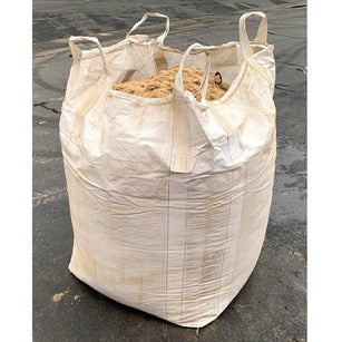 Bulk bag filled with straw dust