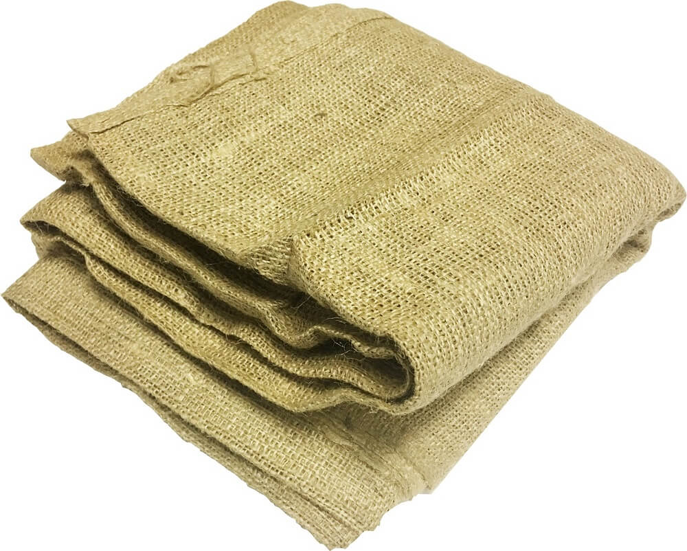 Burlap square 80" x 80" folded