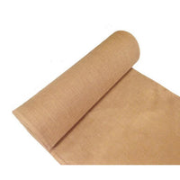 Burlap fabric roll from the side