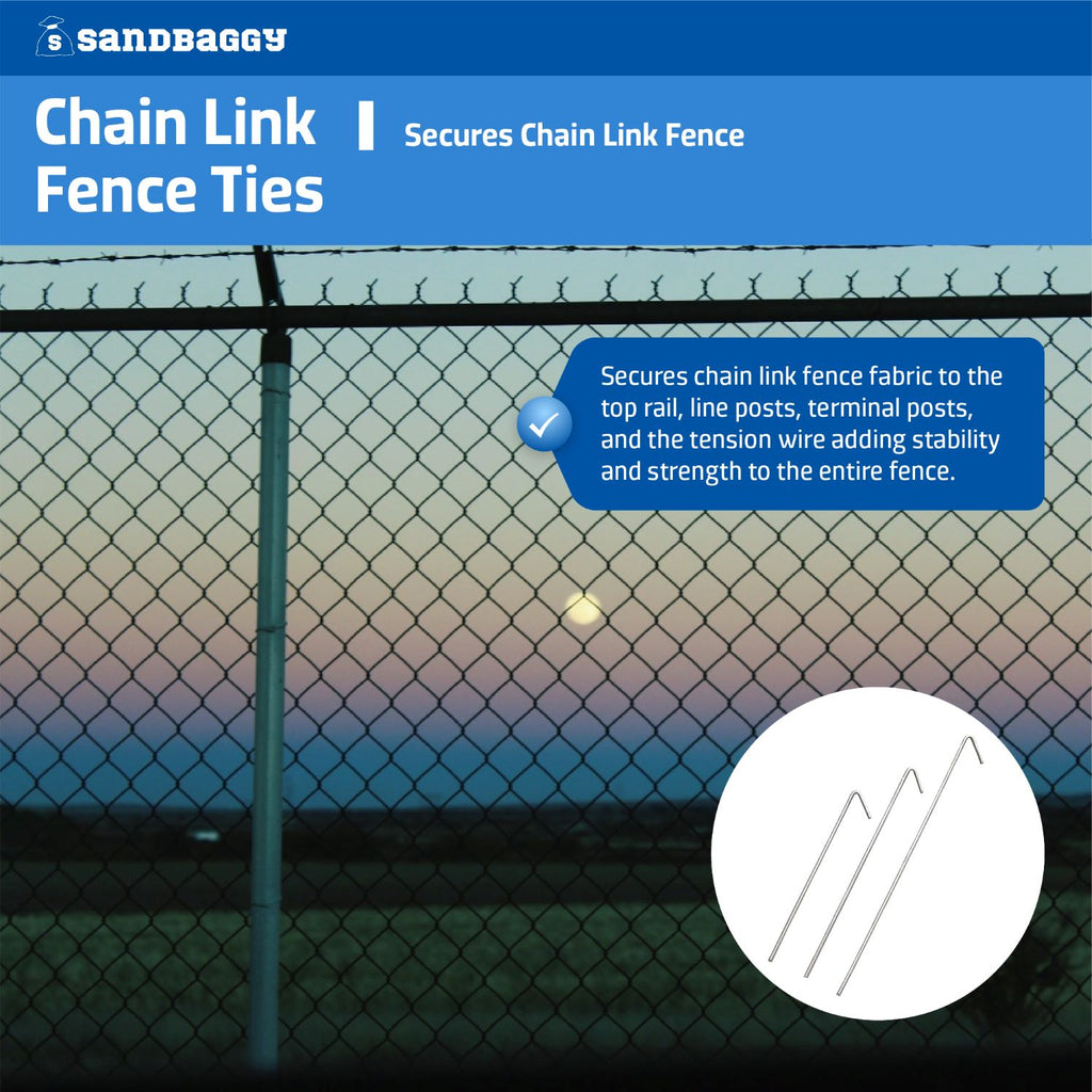 Chain Link Fence Ties for top rail and support poles